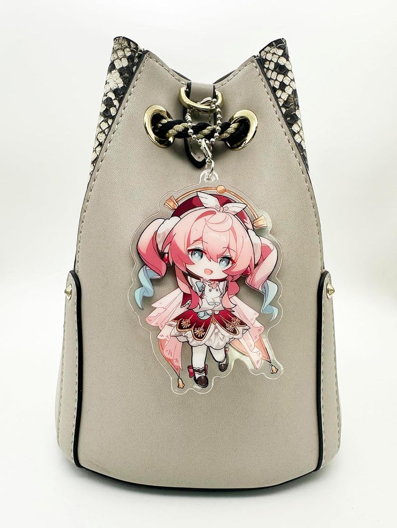 YJacuing Honkai: Star Rail Chibi Cute Acrylic Stand Figure Keychain - Image 4